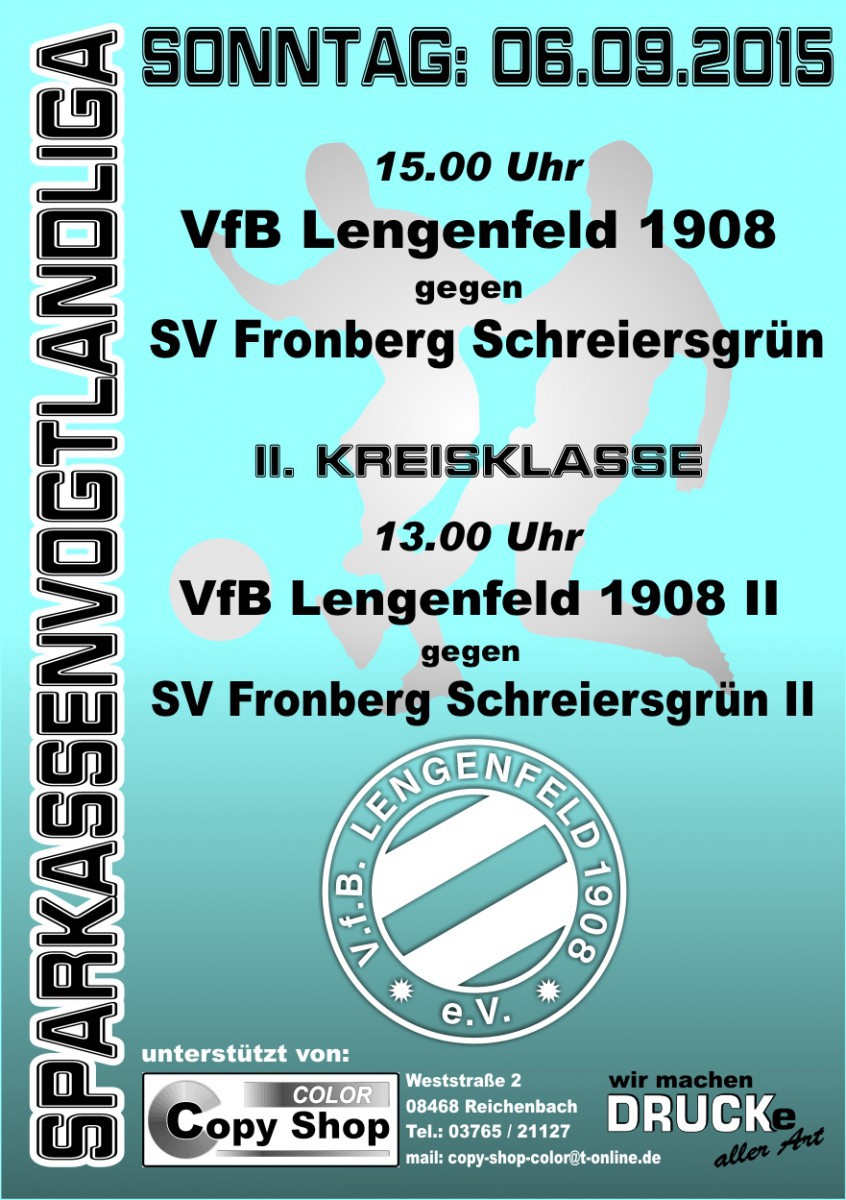 VfB Lengenfeld vor schwerem Heimspiel