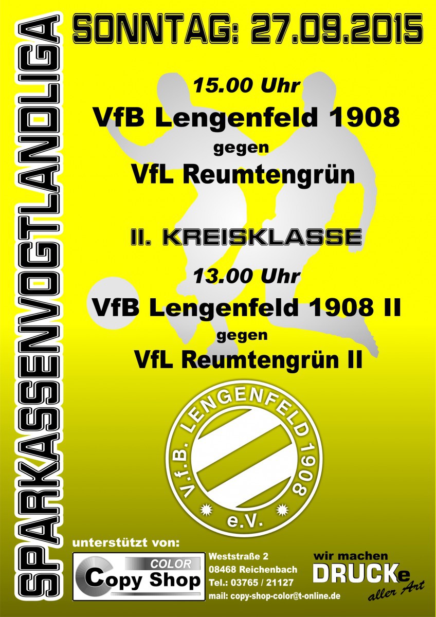 VfB Lengenfeld will zu Hause vollen Erfolg