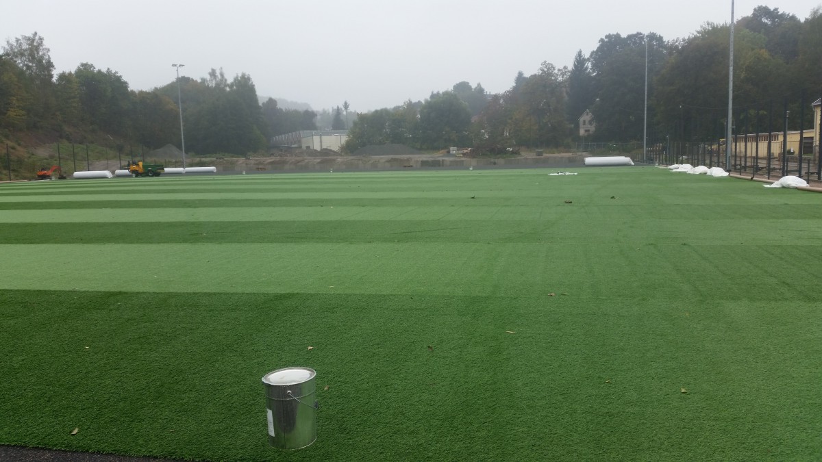 Wetter kippt sportlichen Terminplan für Stadionbau