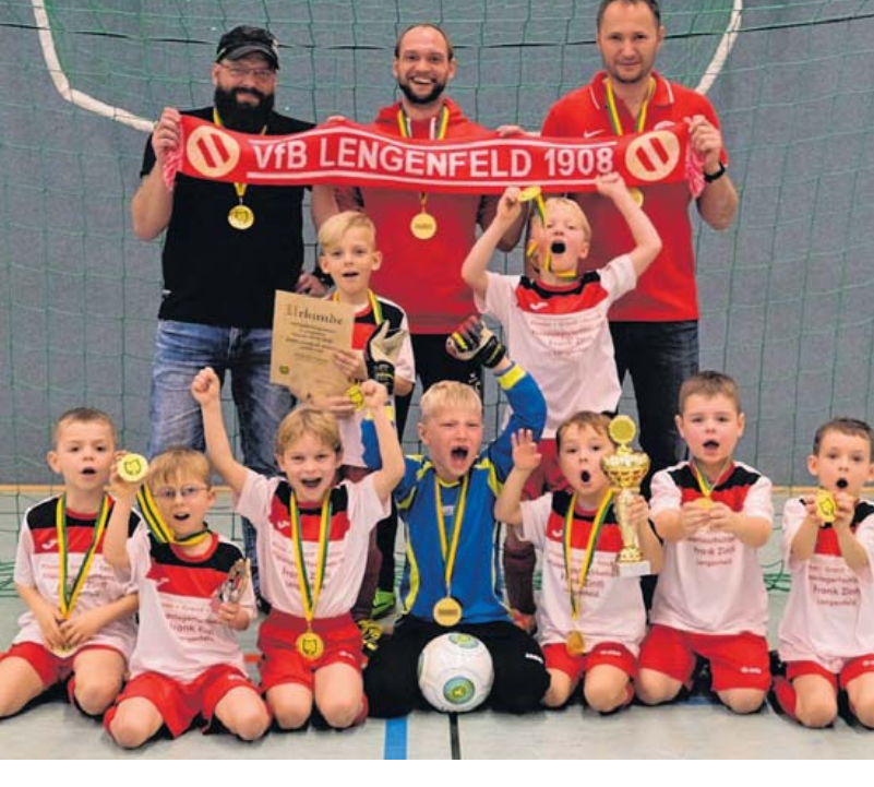 Die G Jugend des VfB Lengenfeld ist Hallenmeister