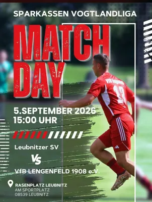 (1M) Am Samstag, sind wir beim Leubnitzer SV zu Gast.